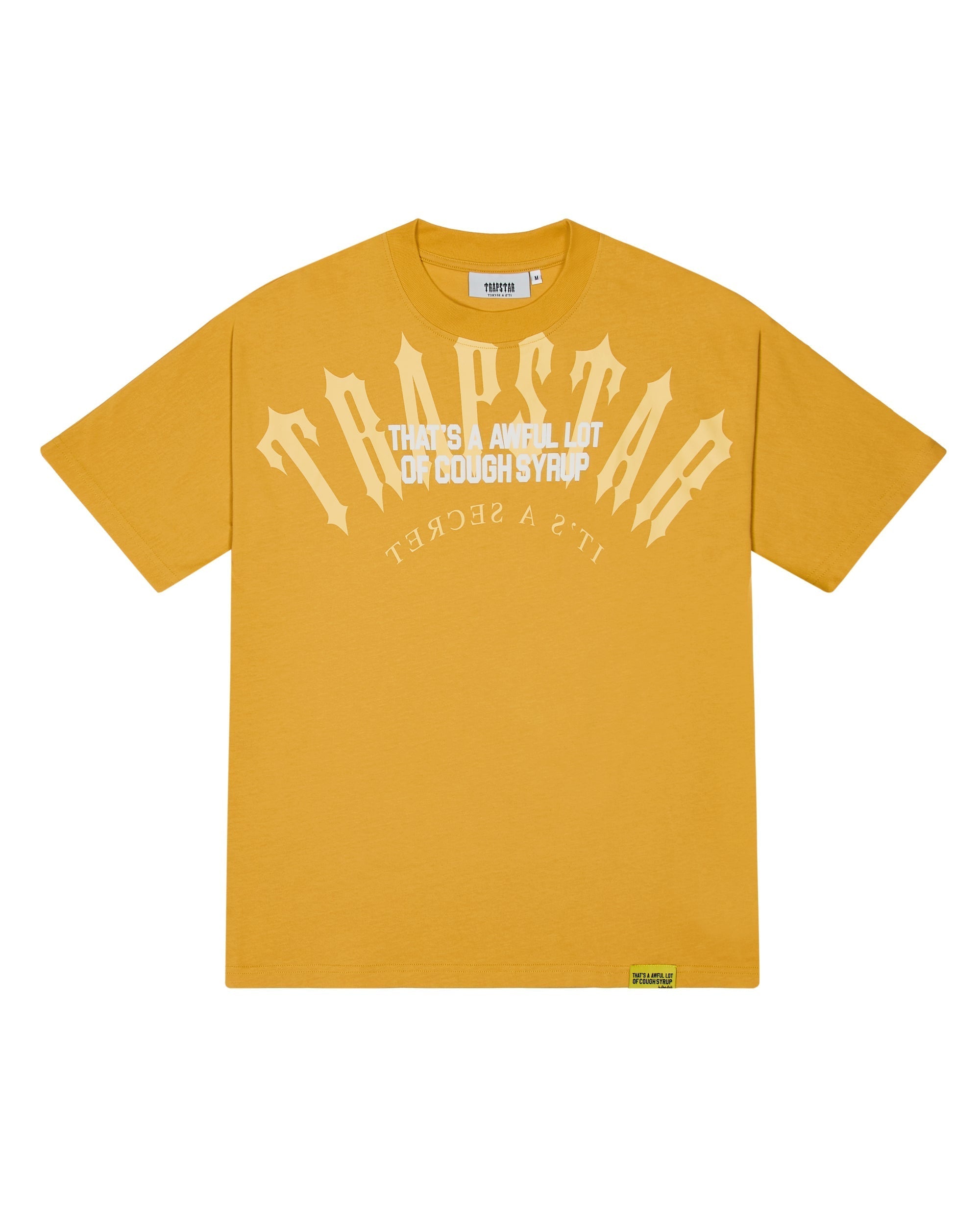 TRAPSTAR X COUGH SYRUP ARCH TEE - YELLOW*