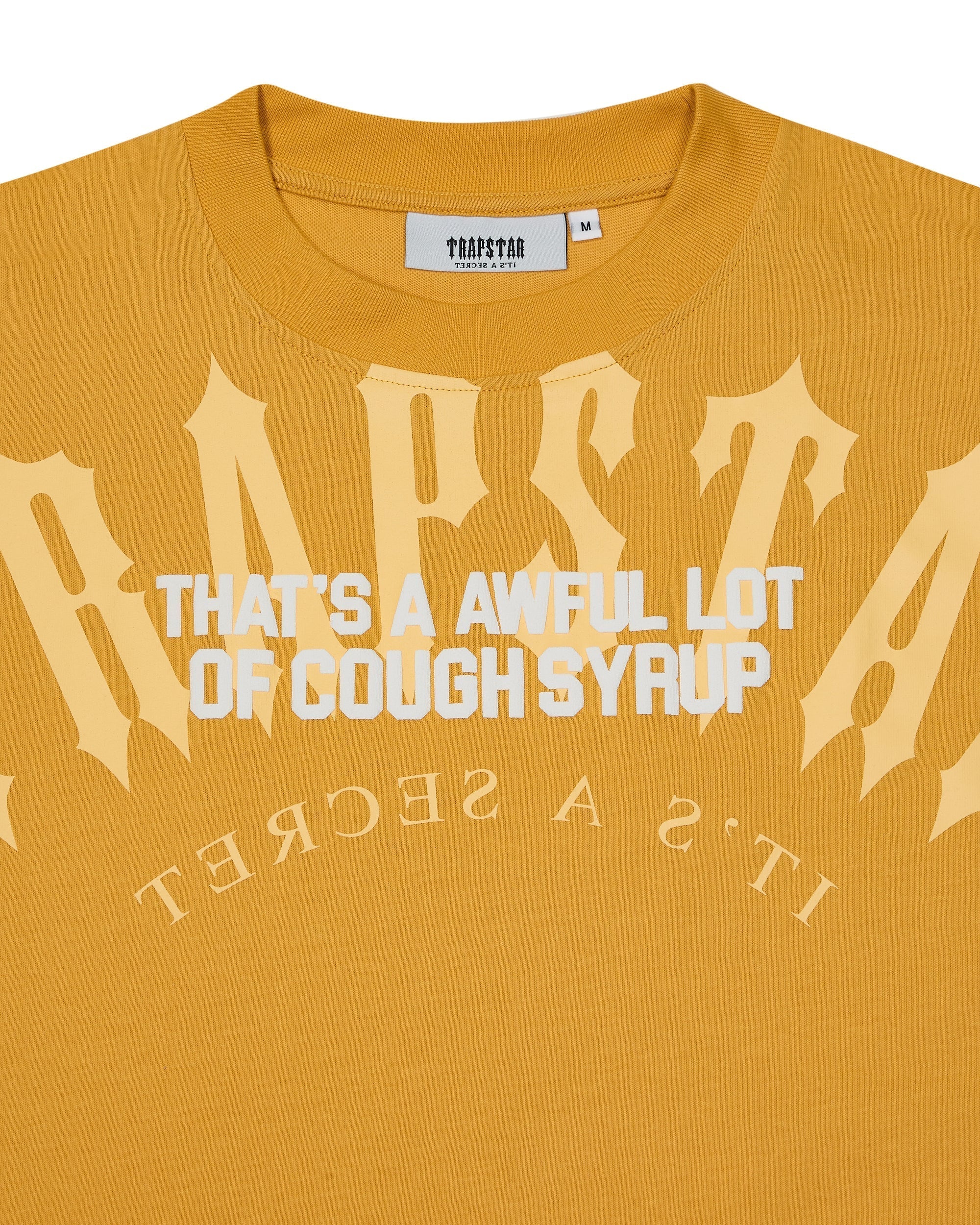 TRAPSTAR X COUGH SYRUP ARCH TEE - YELLOW*