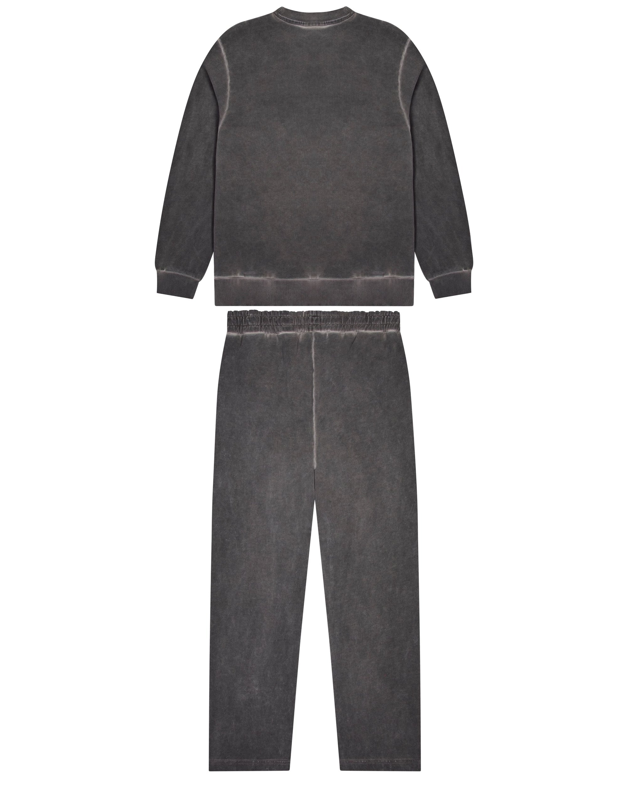 DECONSTRUCTED DECODED OIL WASH TRACKSUIT - GREY*