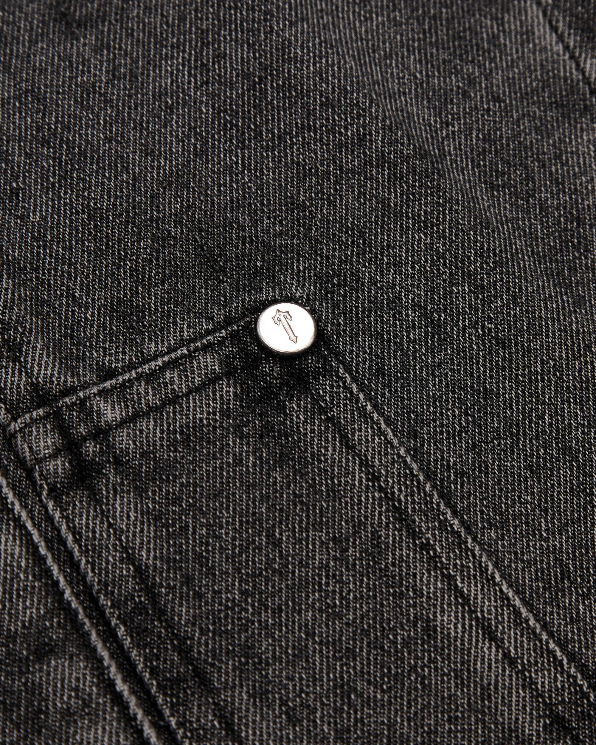 DENIM CARPENTER PANTS - GREY*