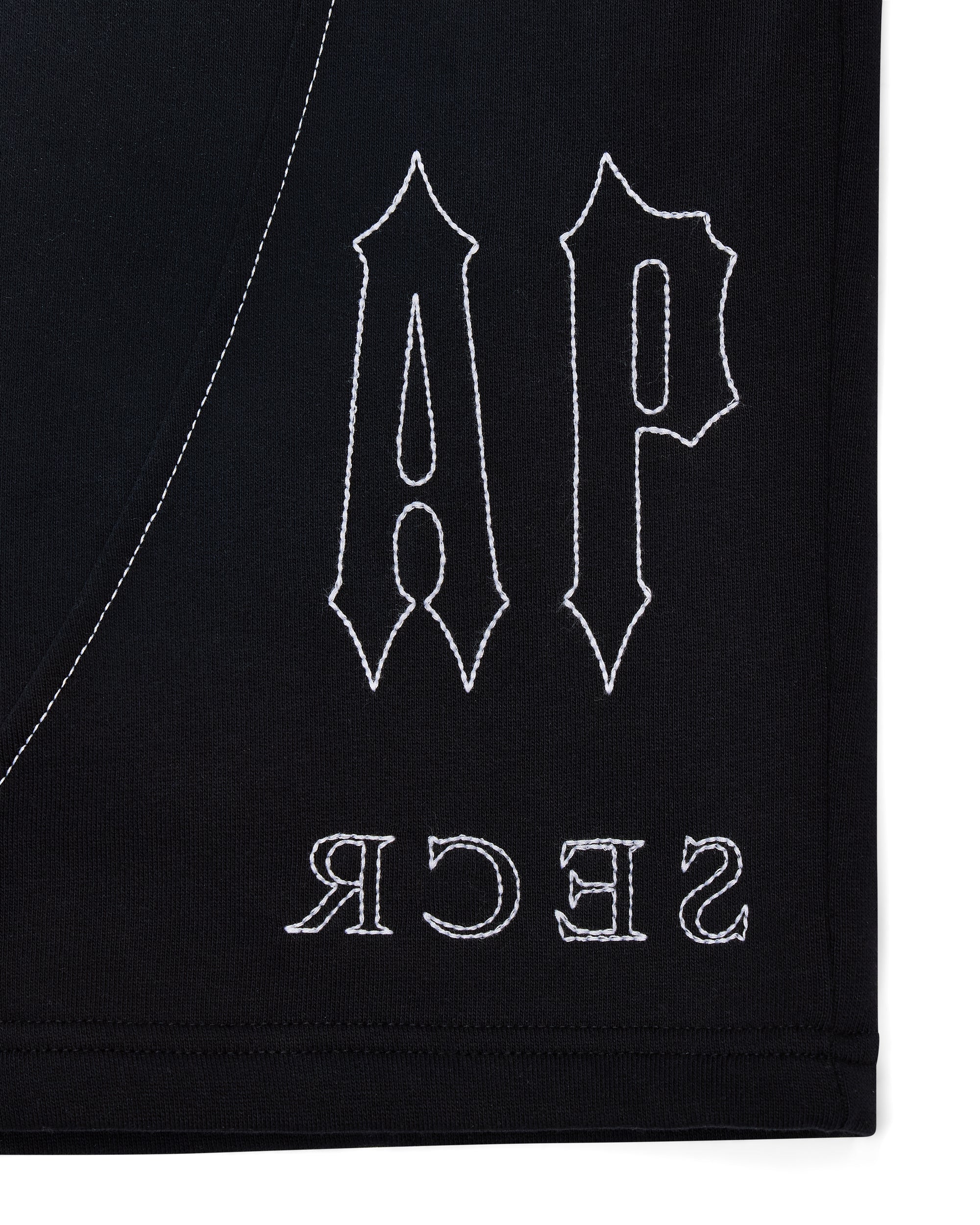 DECONSTRUCTED DECODED SHORTS - BLACK