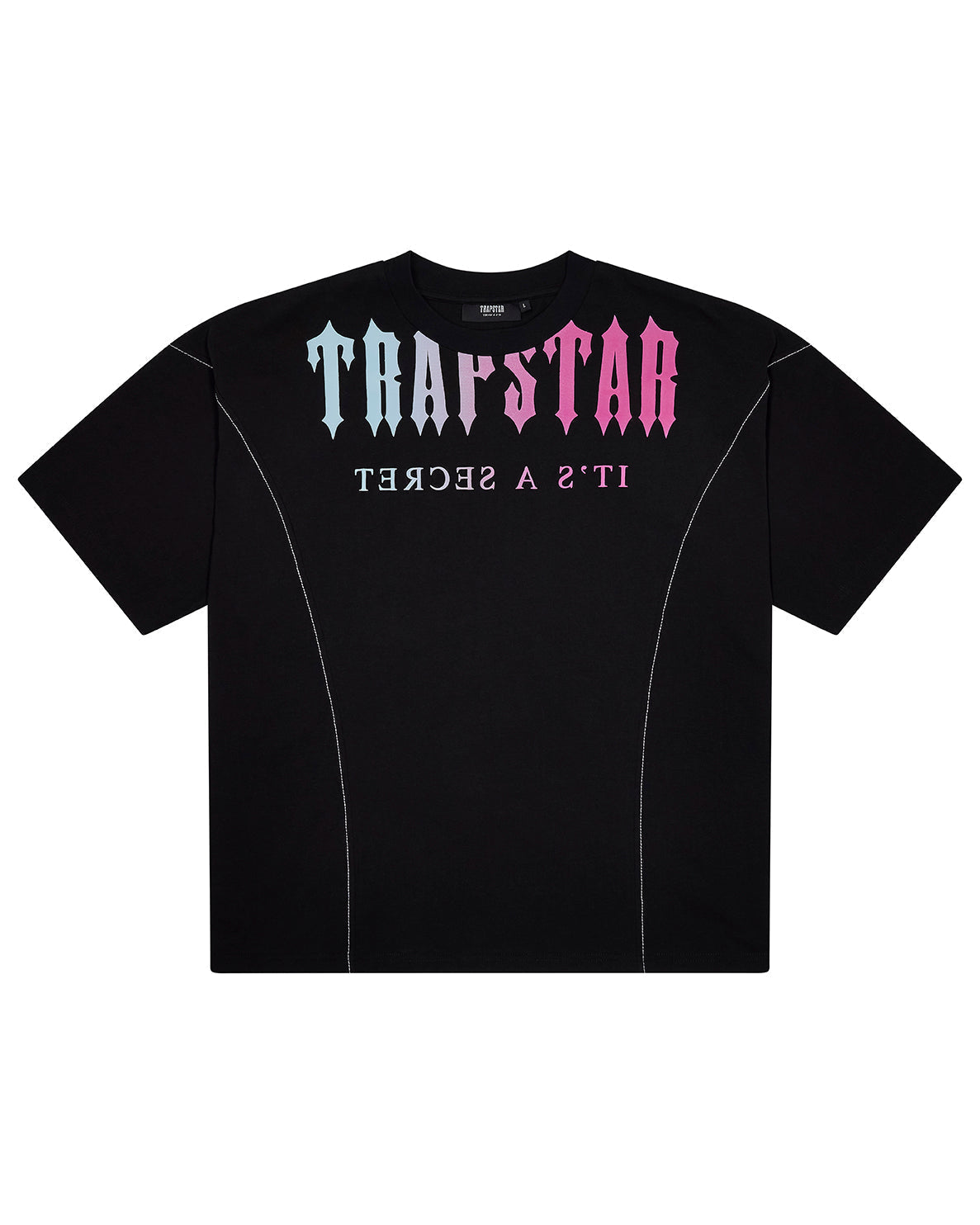 DECONSTRUCTED DECODED TEE - BLACK/BLUE/PURPLE