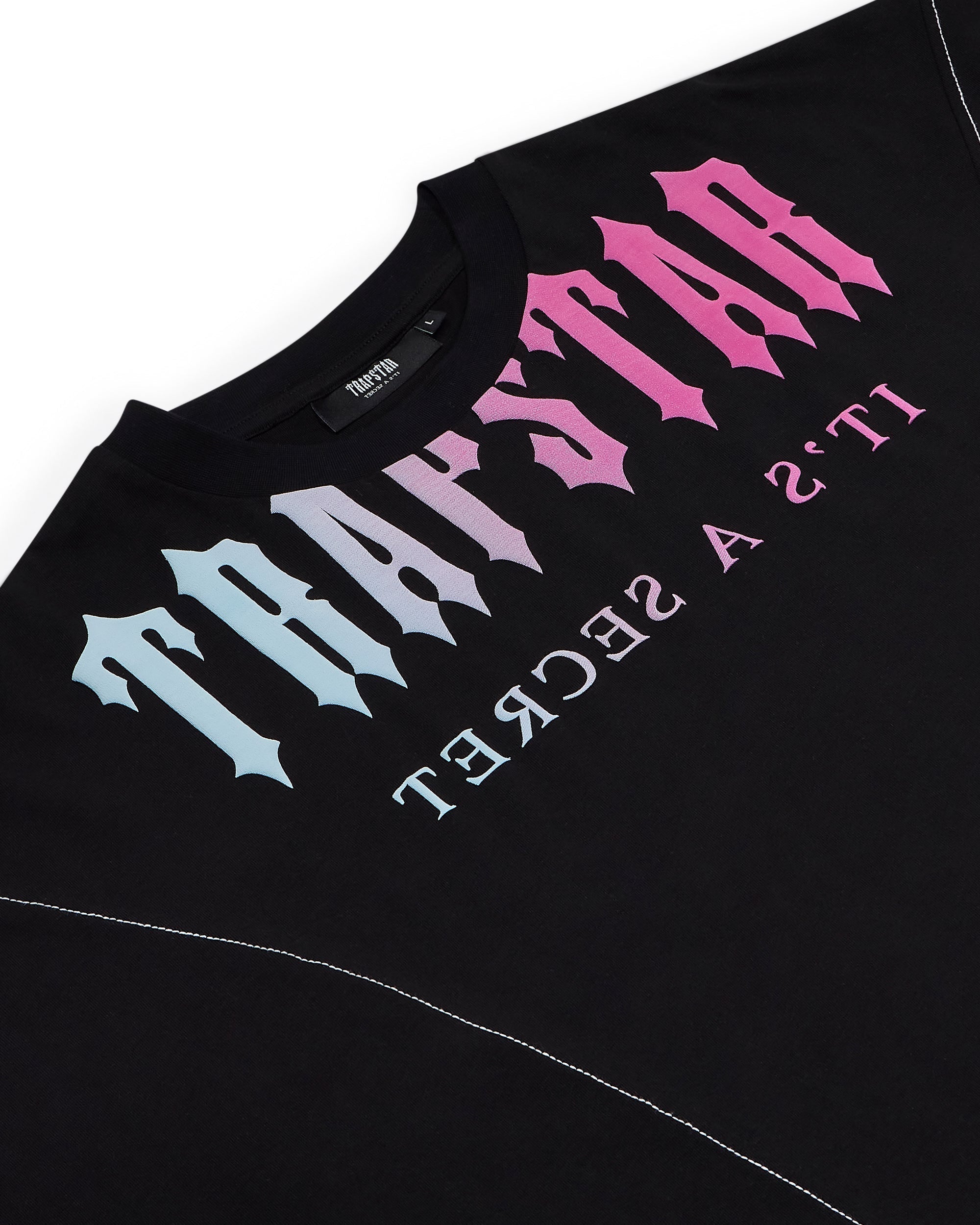 DECONSTRUCTED DECODED TEE - BLACK/BLUE/PURPLE
