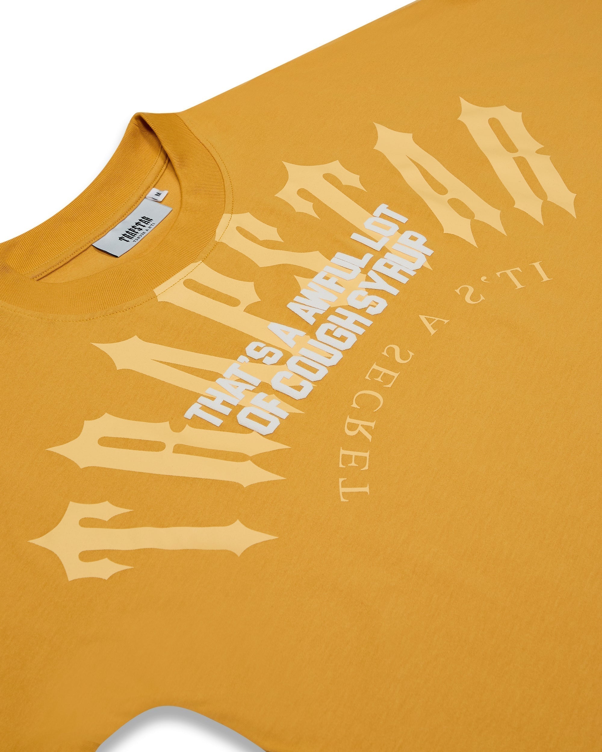 TRAPSTAR X COUGH SYRUP ARCH TEE - YELLOW*