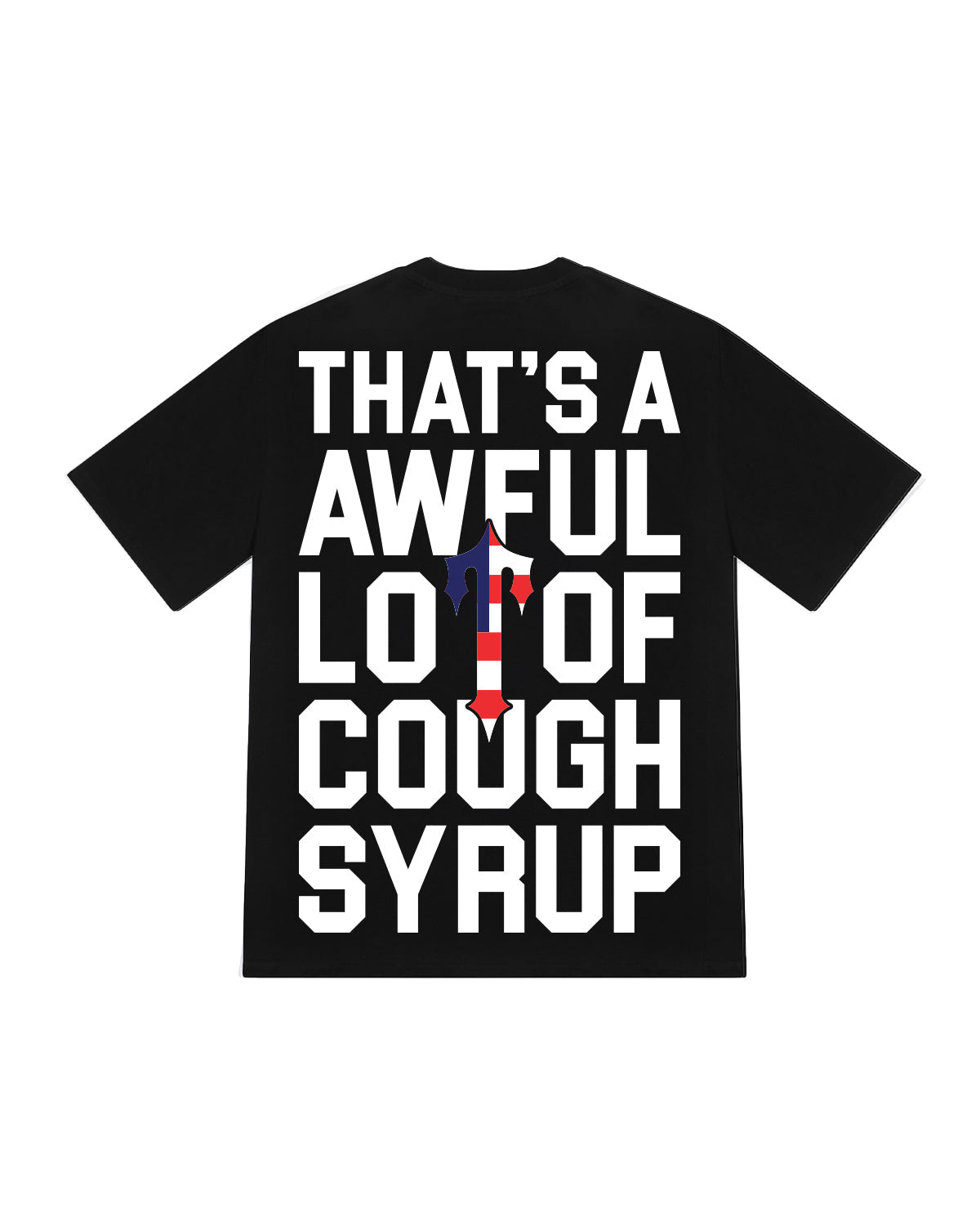 TRAPSTAR X COUGH SYRUP INTERNATIONAL SHOWDOWN TEE - BLACK