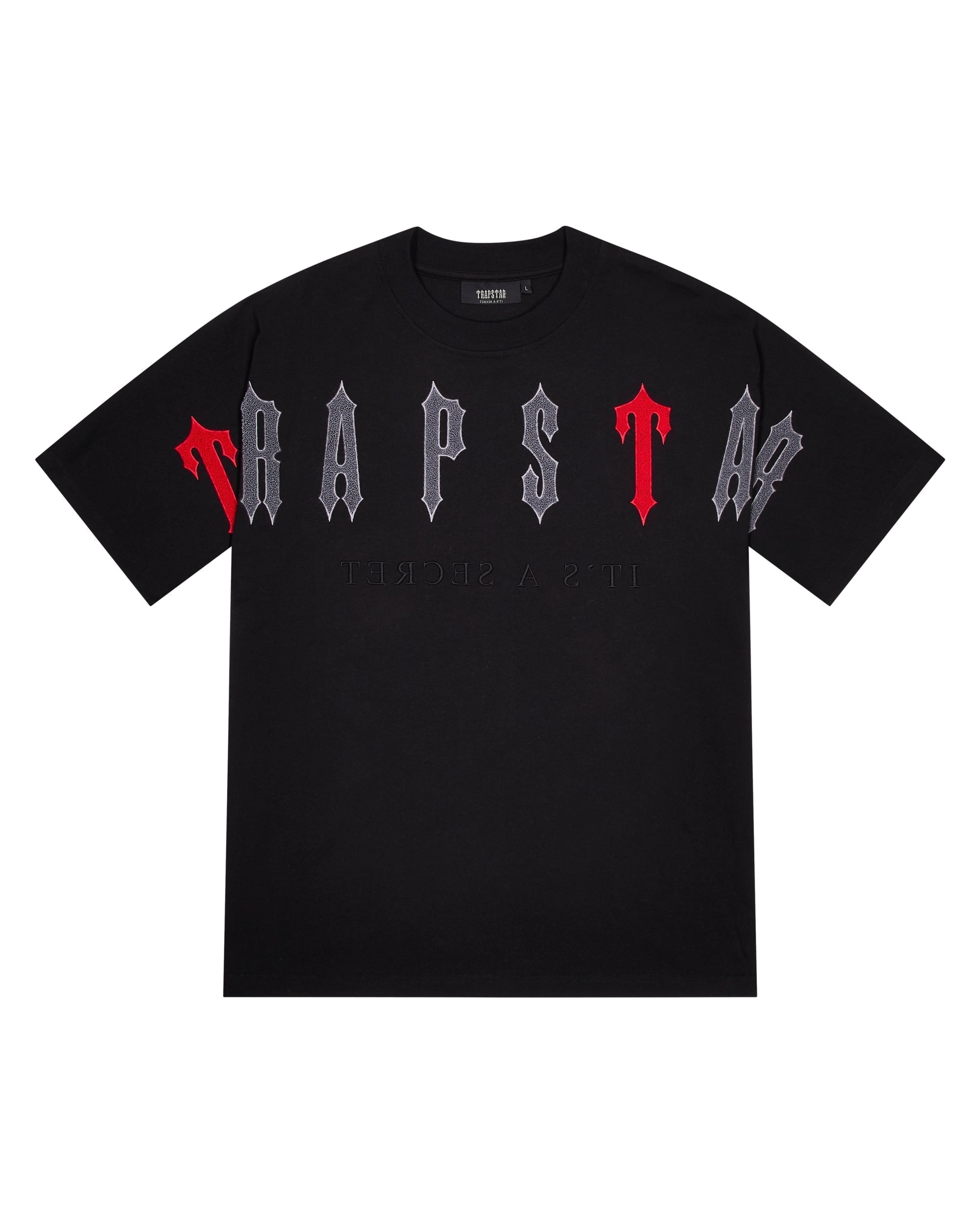 ARCH CHENILLE DECODED 2.0 TEE - BLACK/RED*