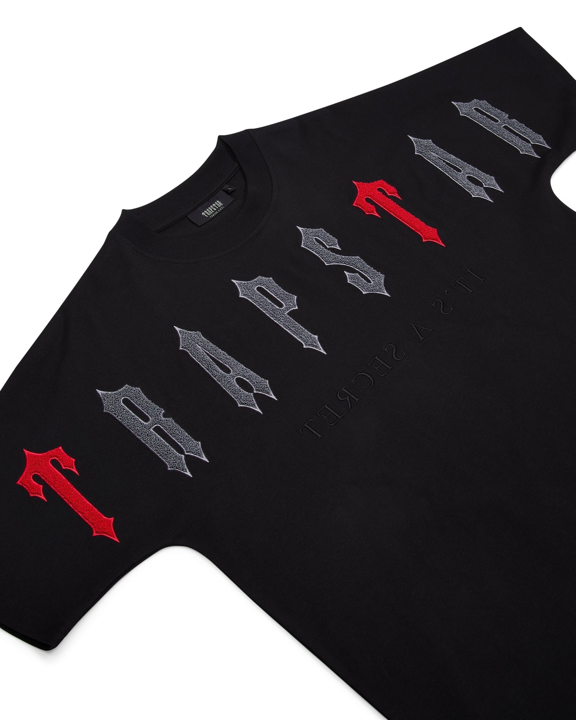 ARCH CHENILLE DECODED 2.0 TEE - BLACK/RED*