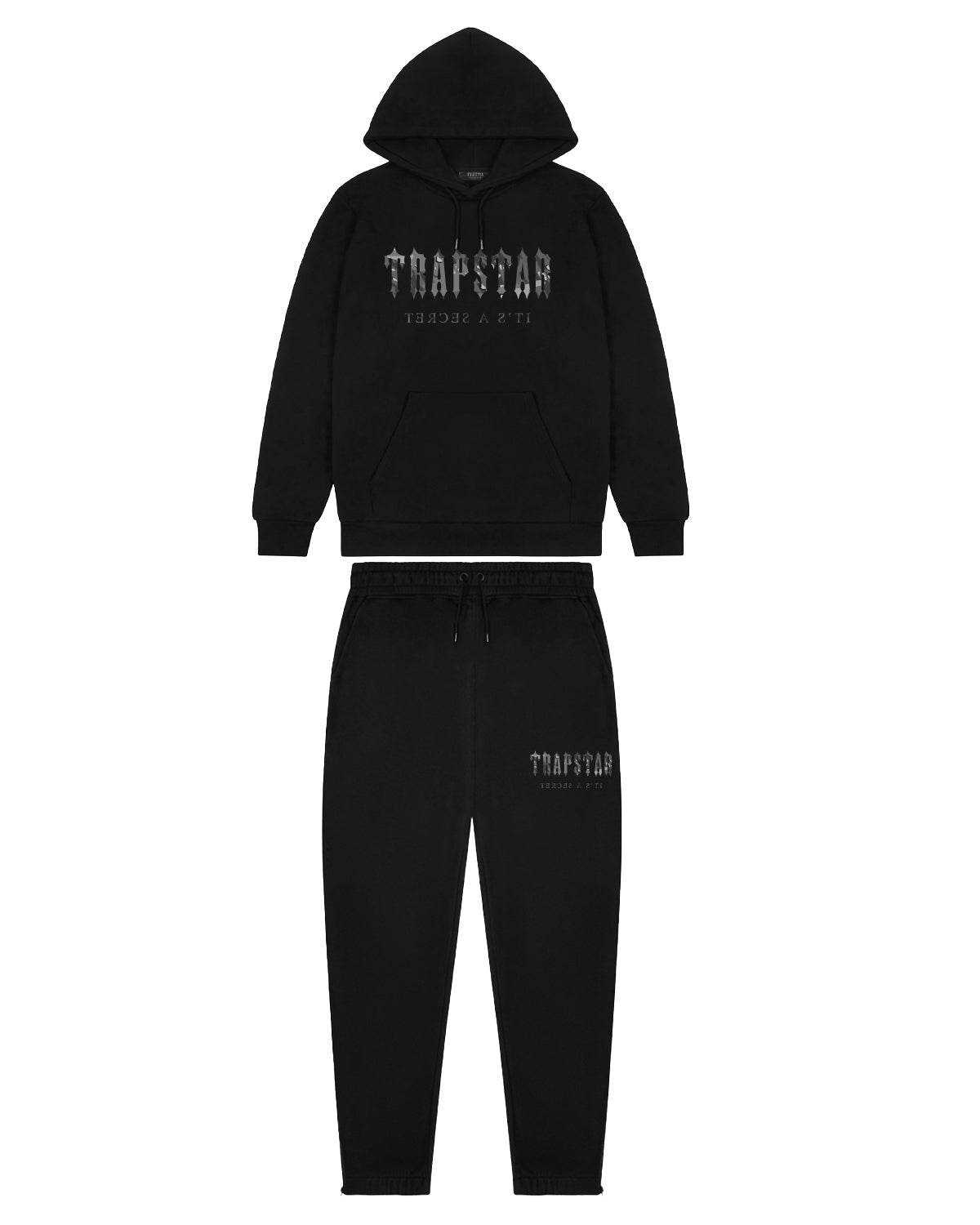DECODED CAMO HOODED TRACKSUIT - BLACKOUT EDITION*