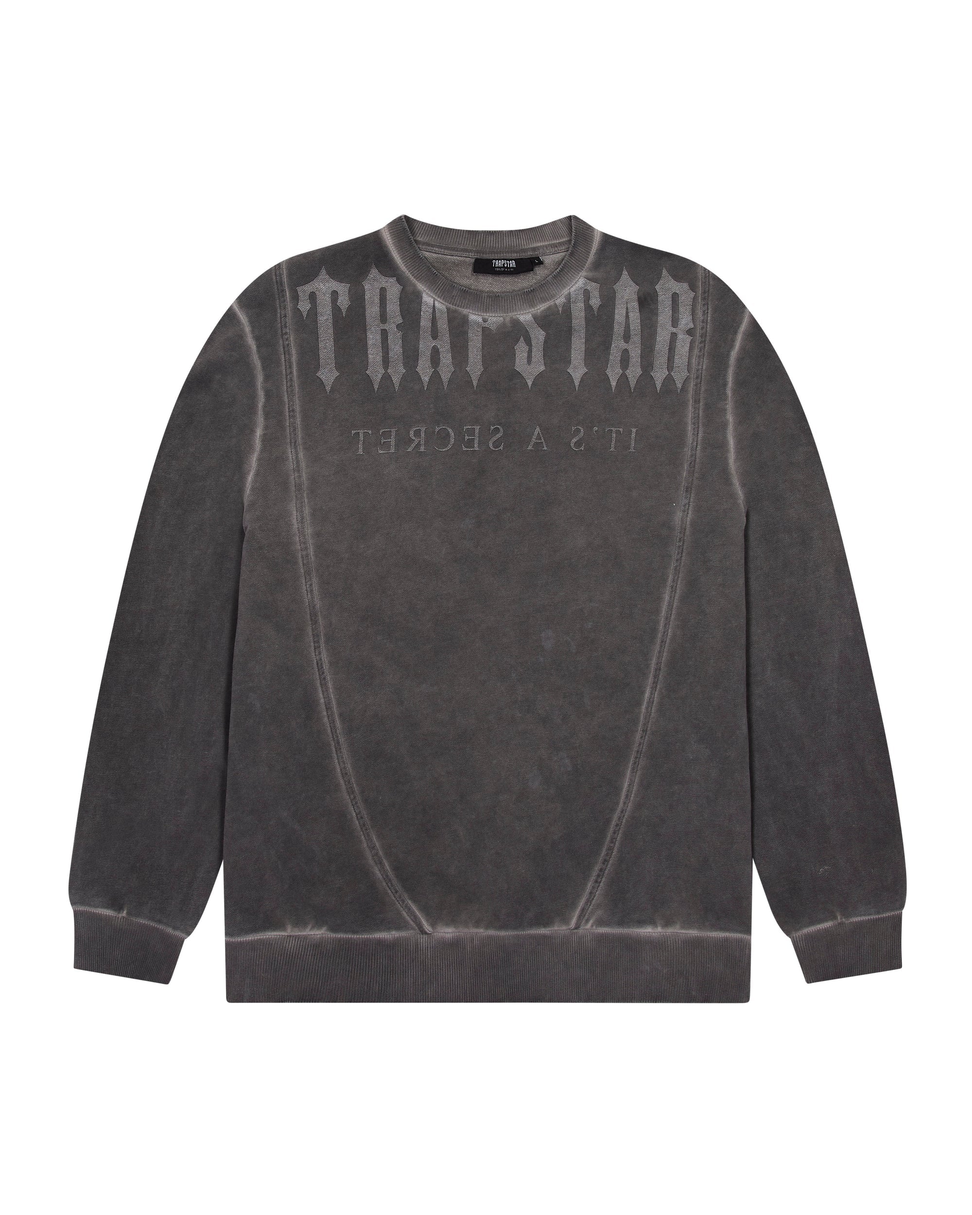 DECONSTRUCTED DECODED OIL WASH TRACKSUIT - GREY*