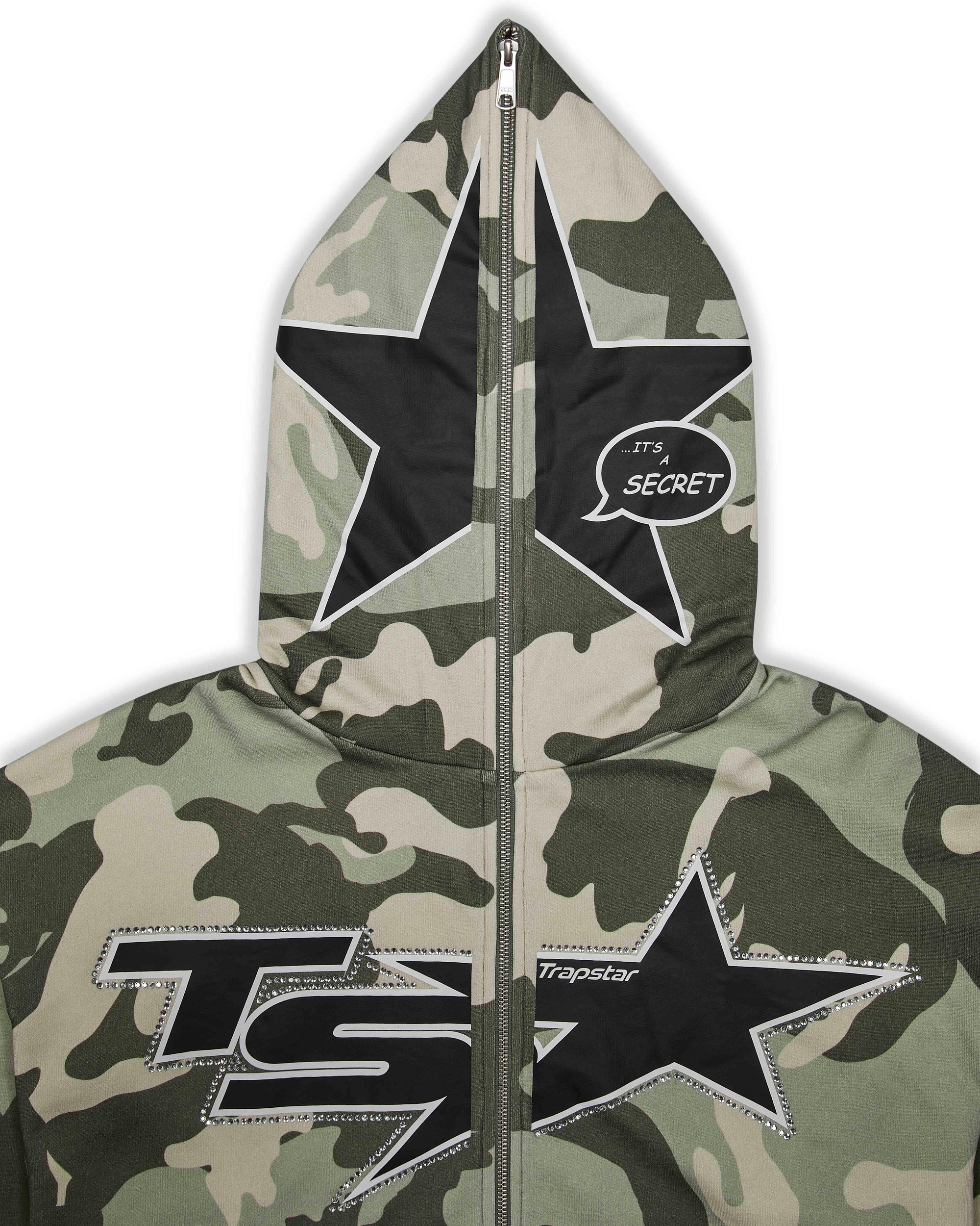 TS STAR CAMO HOODIE - GREEN*