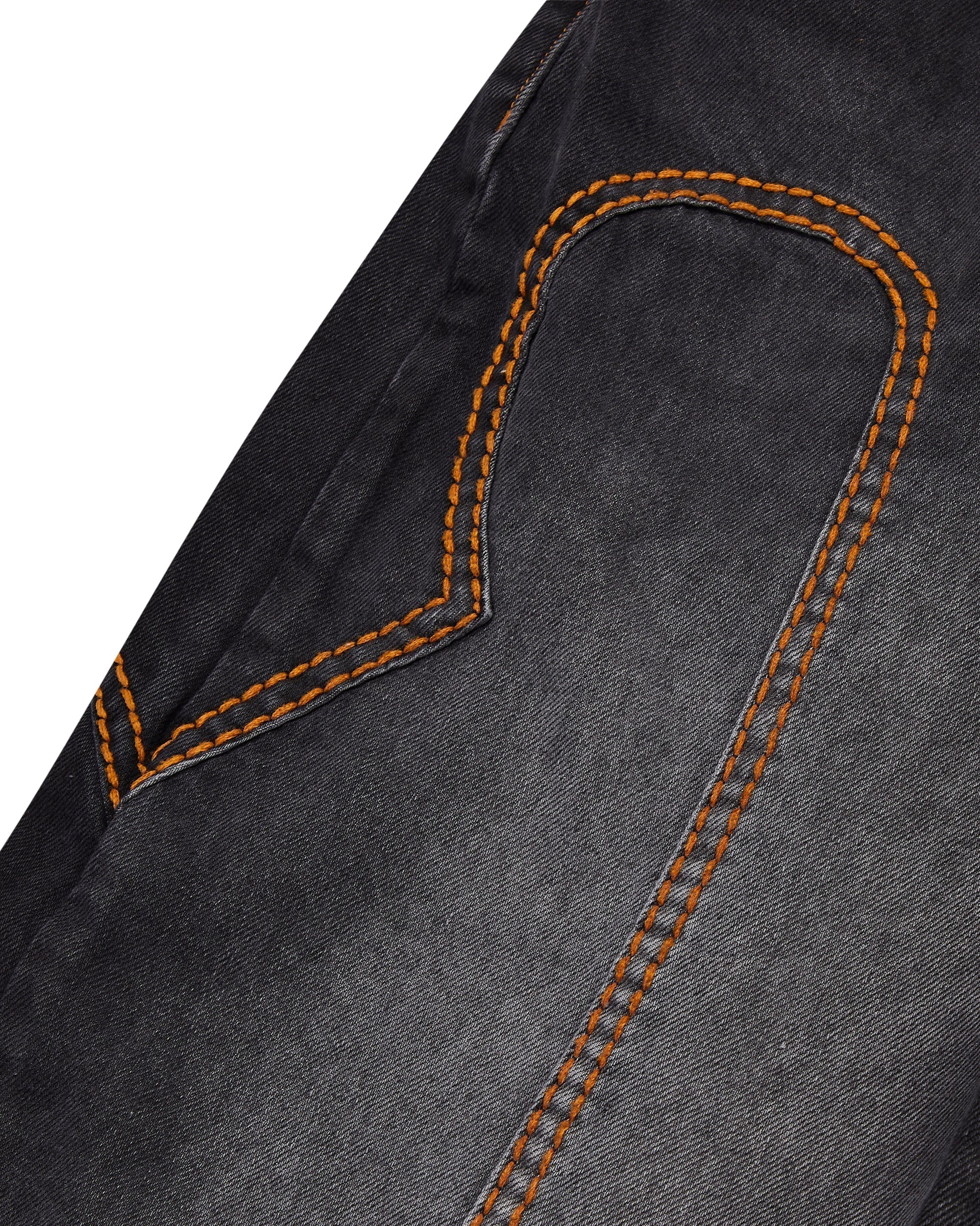 IRONGATE T PANEL DENIM JEANS - WASHED BLACK*