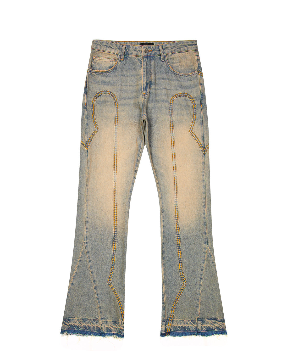 IRONGATE PANEL DENIM JEANS - SANDY BLUE*