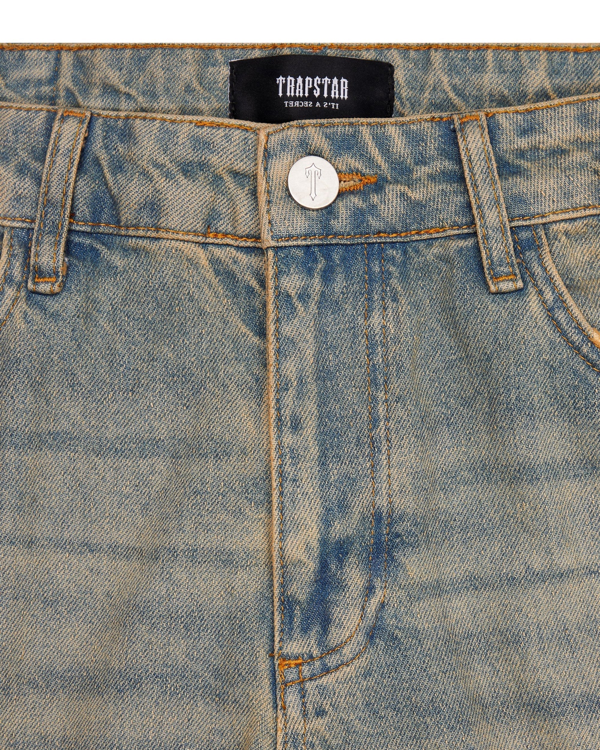 IRONGATE PANEL DENIM JEANS - SANDY BLUE*