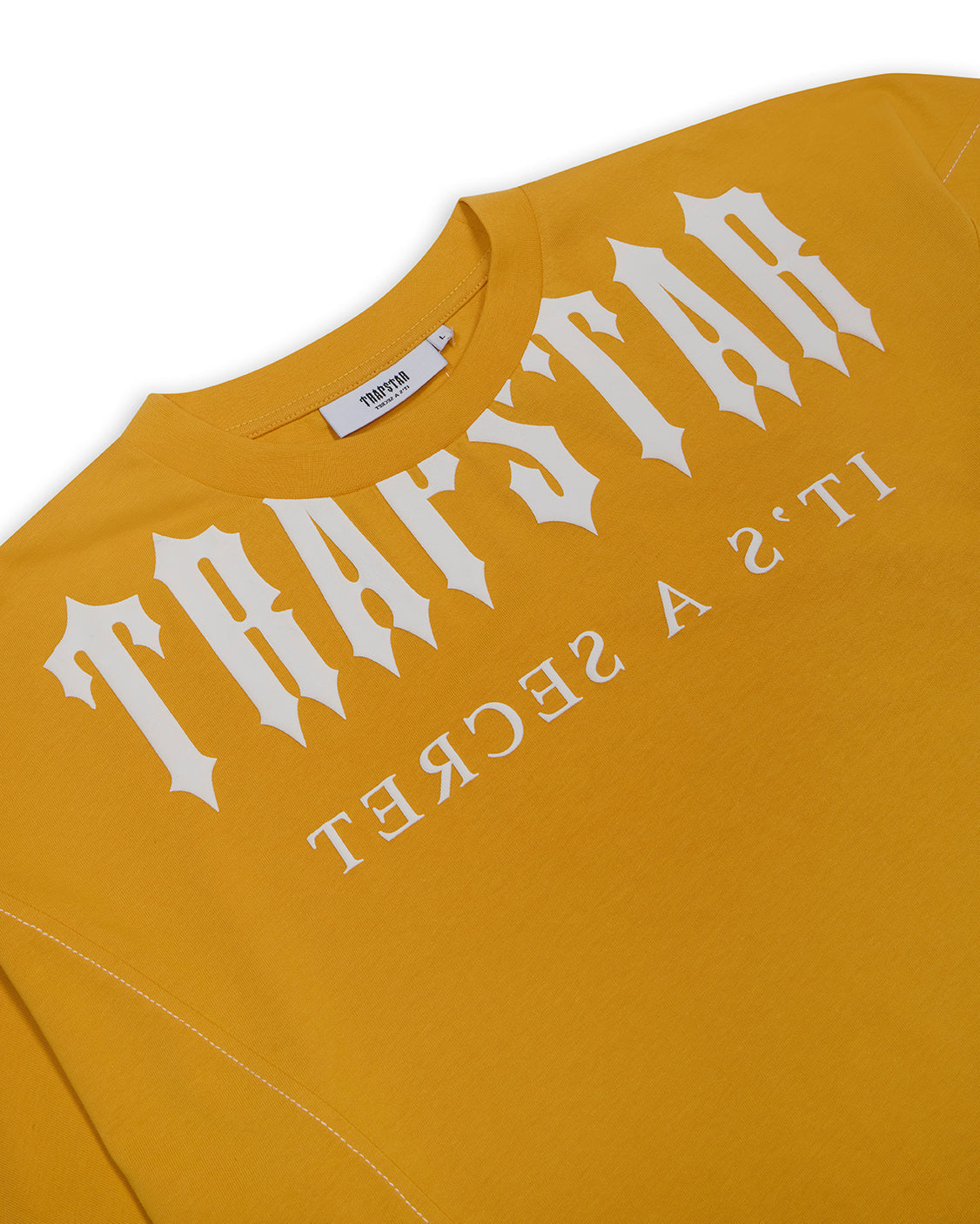 DECONSTRUCTED DECODED TEE - YELLOW/WHITE