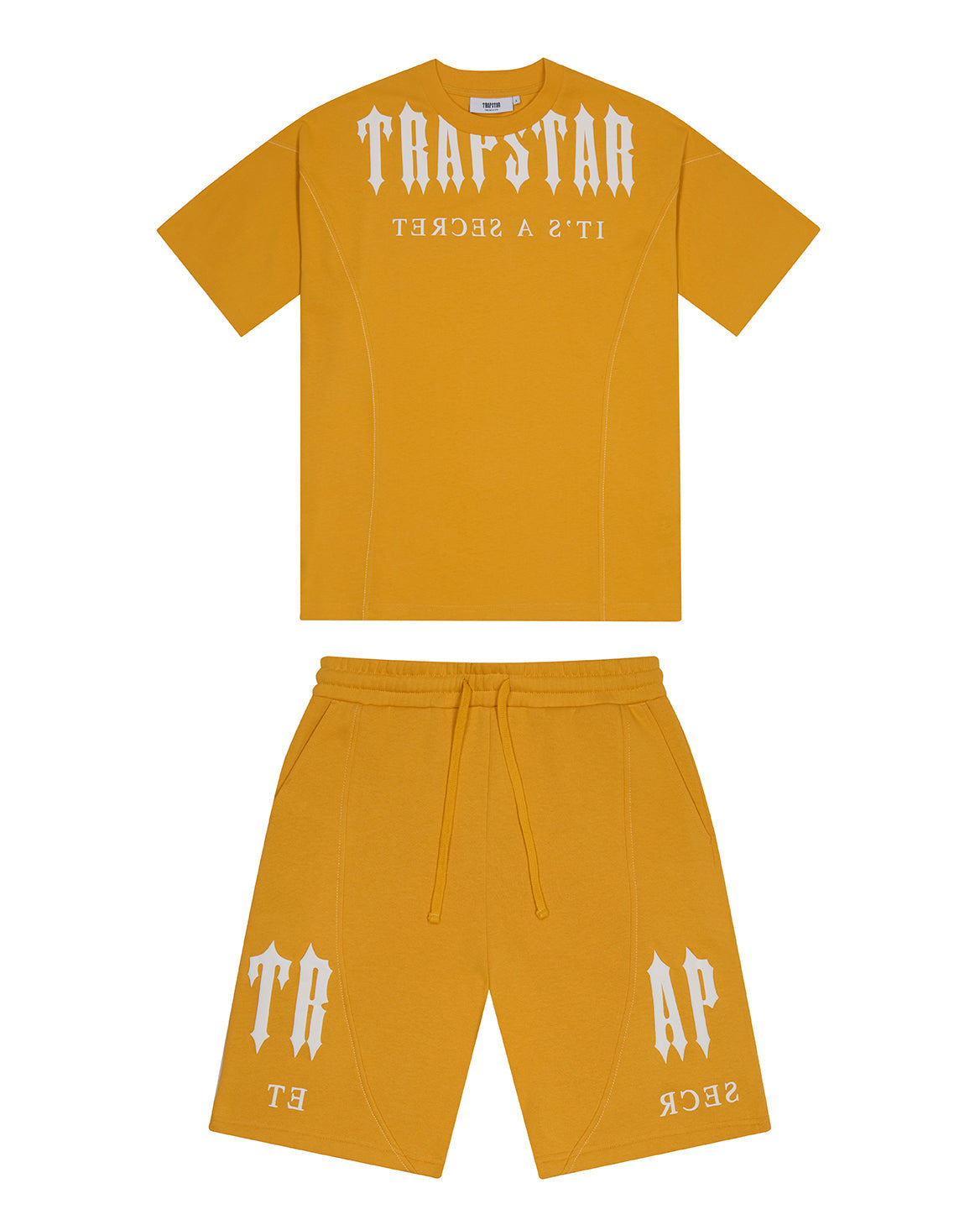 DECONSTRUCTED DECODED SHORTS - YELLOWIWHITE