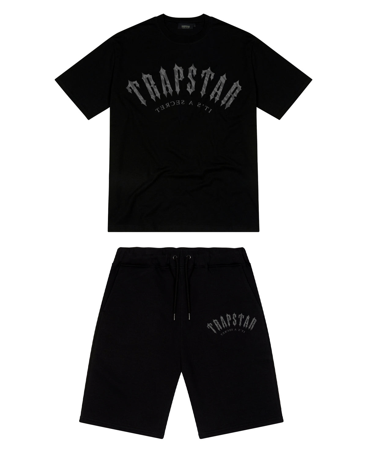 IRONGATE CAMO SHORTS SET - BLACK/BLACK*