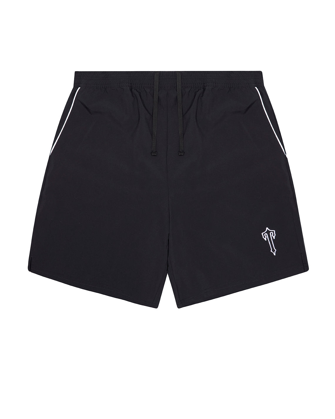 TRACK SHORTS - BLACK/WHITE