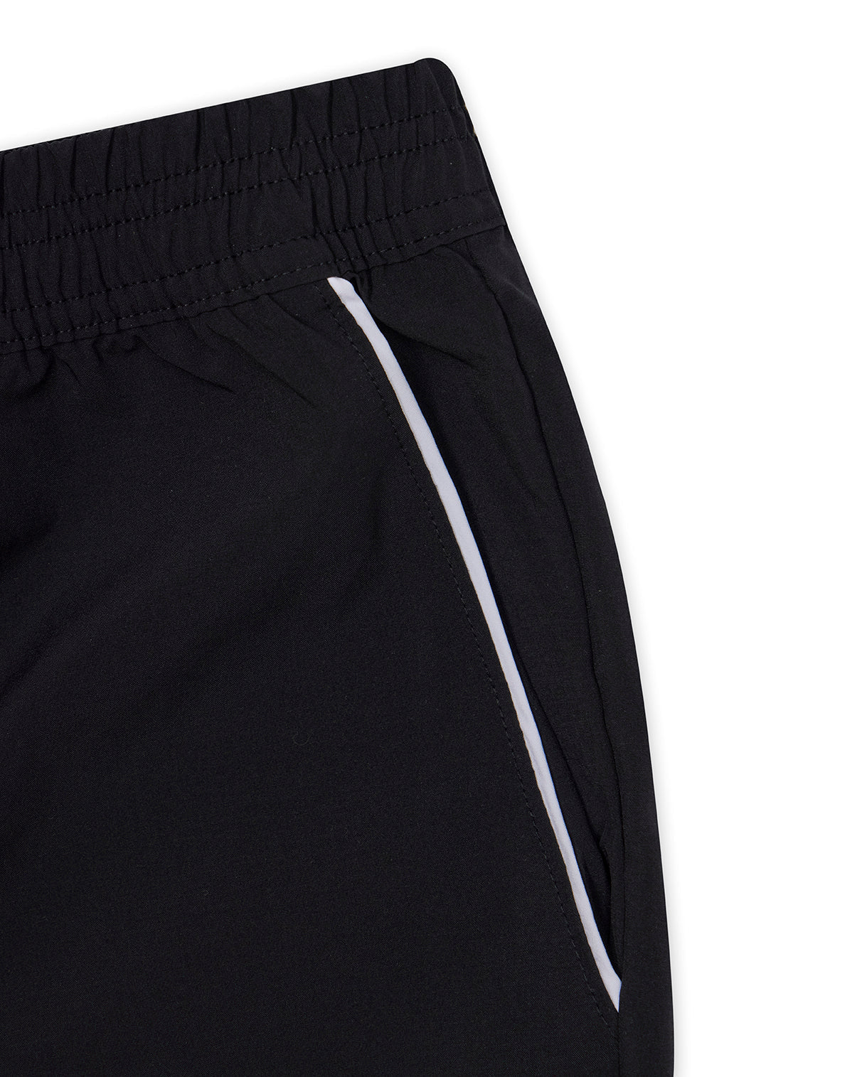 TRACK SHORTS - BLACK/WHITE